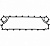 Уплотнение для теплообменника ЭТРА ЭТ-019c (EPDM)